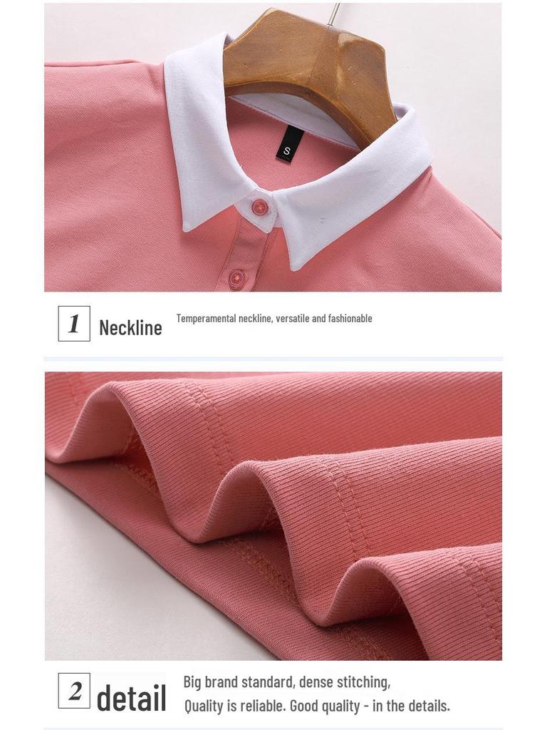 Summer 2025 Hot Color Block Polo: High-Waist, Slim Fit, Stretch Cotton Shirt & Shorts Set