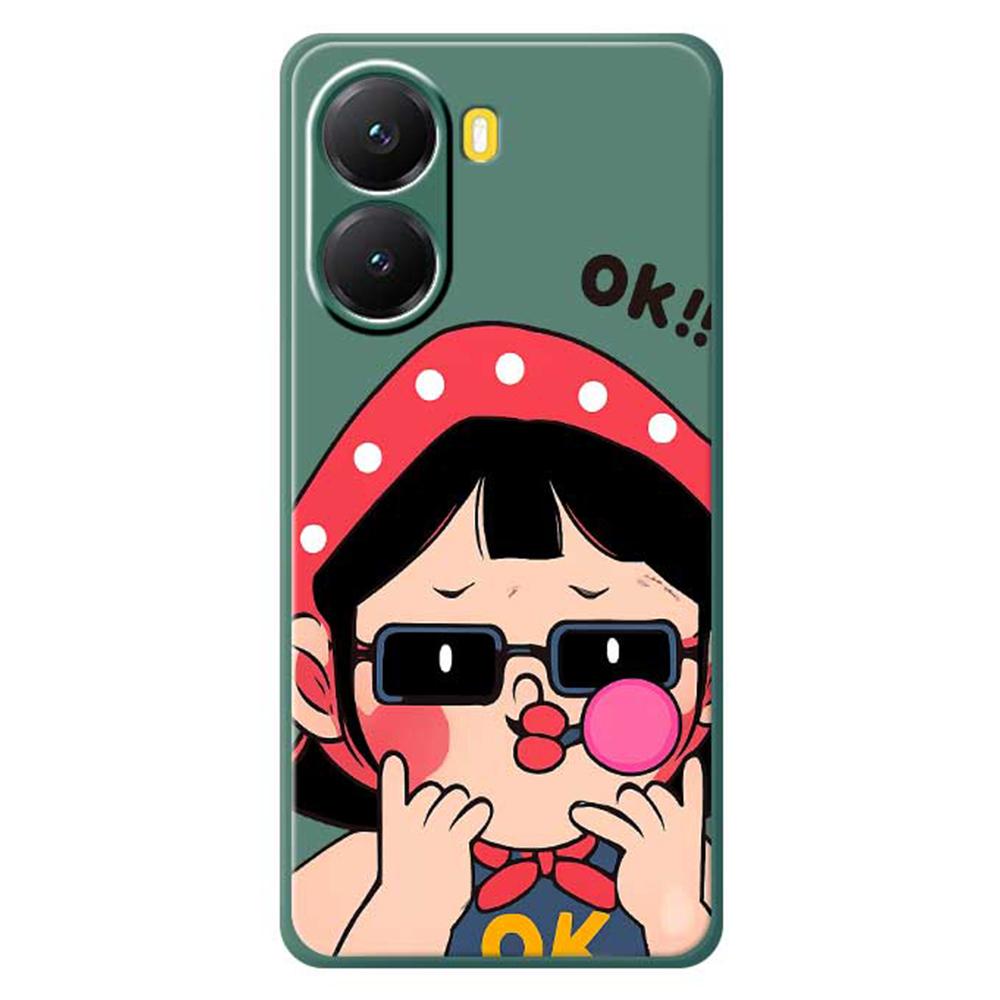 For Xiaomi Redmi Turbo 4 5G/Poco X7 Pro 5G Case Cute Kid Pattern Printing Straight Edge TPU Phone Back Cover