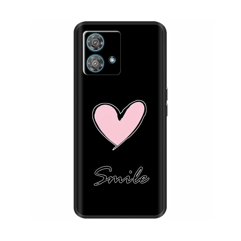 For Motorola Moto Edge 40 Neo Case Soft Silicone Flower Phone Back Cover For Motorola Edge 40 5G Cases Edge40 Neo Coque Fundas