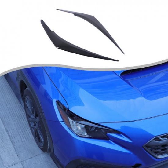 Gloss Piano Black Exterior Door Handle Window Louver Trim Set For Subaru WRX 22+