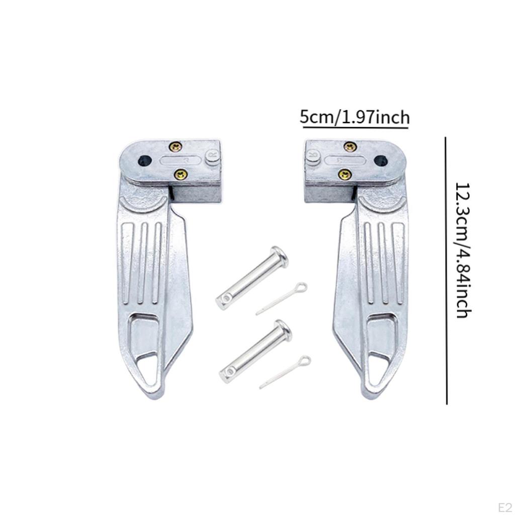 Aluminum Alloy Footrests, Non-slip, Lightweight, Sturdy, Comfortable, Foldable, Replacement Part