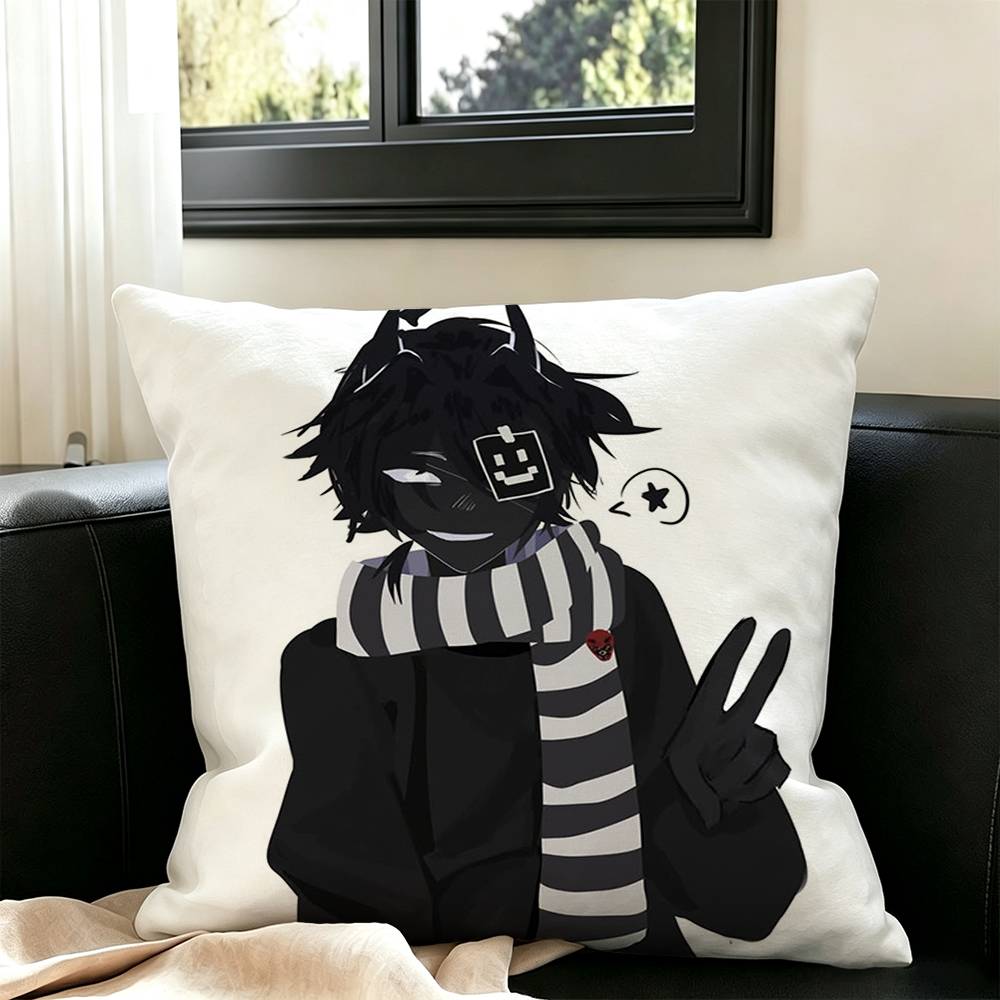 V-Verity Twixxel  Pillow Case Square Double-Sided Sofa Cushion Cover Bedroom Bedside Pillow