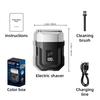 New Shaver Mini Digital Display Bearer Rechargeable Washable Car Small Steel Cannon Electric Razor Men's Portable Electric Razor
