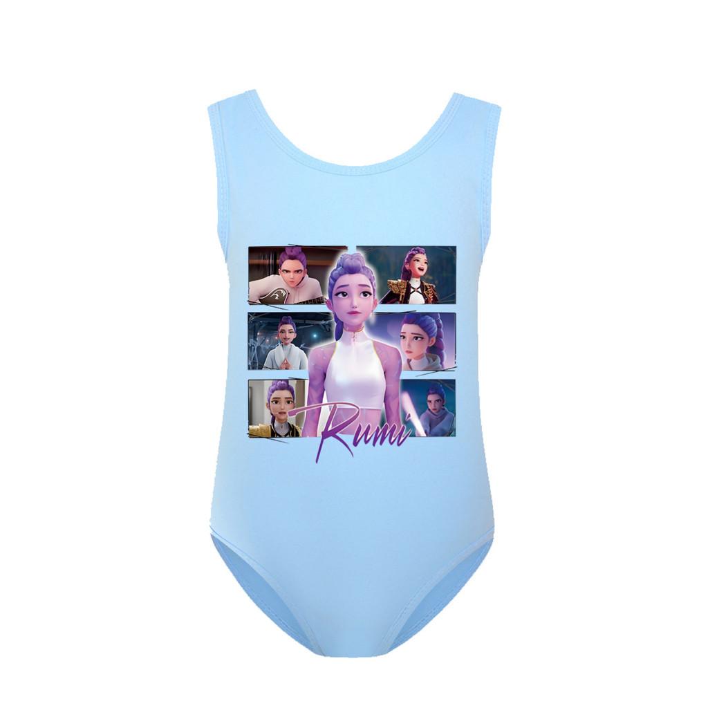 5061 Kids Girls Rumi Mira Zoey Print Swimsuit Swimming One-piece Bodysuit Swimwear