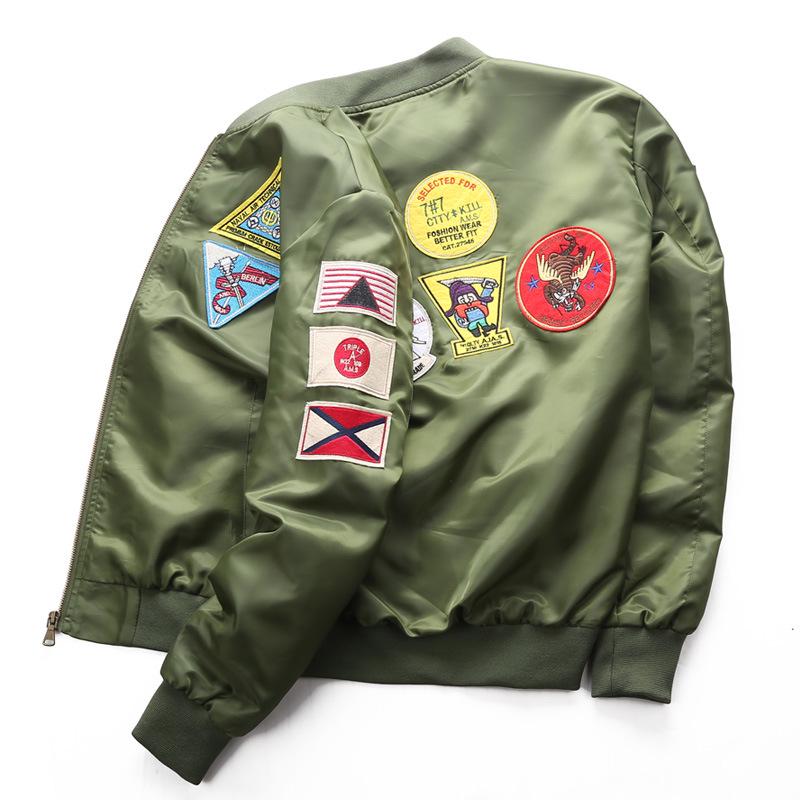 New Spring And Autumn Large Size Men'S Sports Casual Stand-Up Collar Jacket Ma01 Pilot Men'S Baseball Uniform