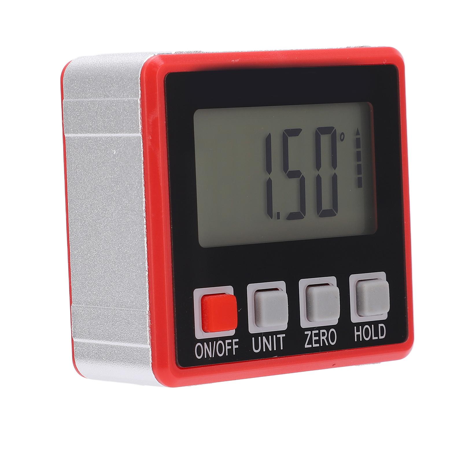 

Электронный светодиодный цифровой транспортир 4x90 градусов инклинометр портативный угломер для строительства