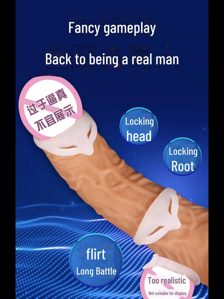 Nine-Color Life Male Enhancement Ring: Anti-Recovery Lock for Foreskin Management and Adult Use