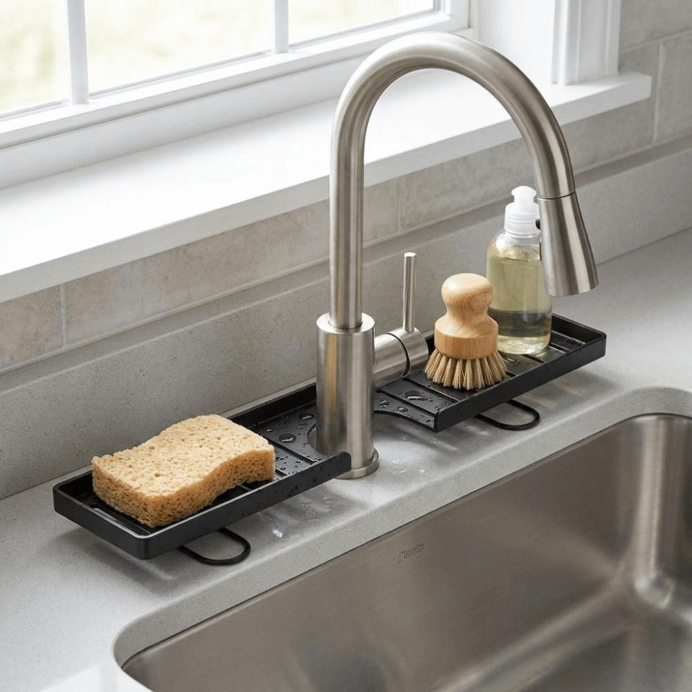 Rustproof Bathroom Storage Rack Waterproof Cosmetic Storage Box Kitchen Sink Holder  Washstand