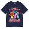 Every 67 Six Seven Steal A Brainrot Meme T Shirts Unisexs Women Clothing Fashion Cotton Casual Short Sleeve Tshirts Streetwear