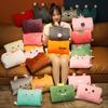 Cartoon Fruit Unicorn Rabbit Plush Hand Warmer and Nap Pillow Toy