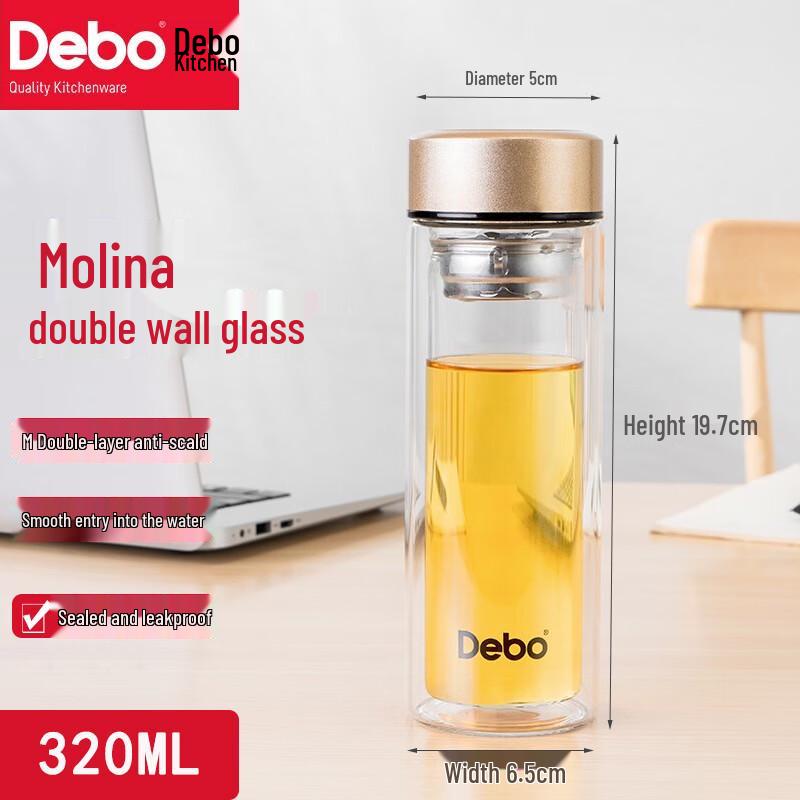 Debo Intuition Double-Layer Glass Mug