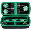 Lebakort Compatible Steel Tip and Soft Tip Darts Carrying Storage Holder Fits Dart Tips, Shafts, and Flights Dart Case for 6 Darts (black Green Case)