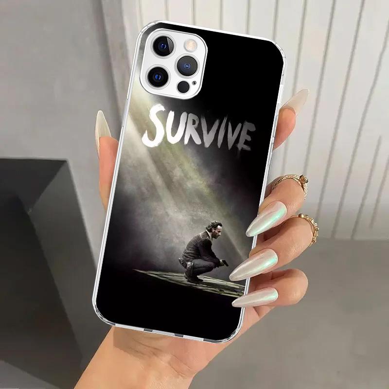 

The Walking Deads TV Phone Case for Iphone 16 15 14 13 12 Mini 11 Pro Max 16E X XS XR 7 Plus 8 SE 2020 Soft Funda Print Shell iPhone 16