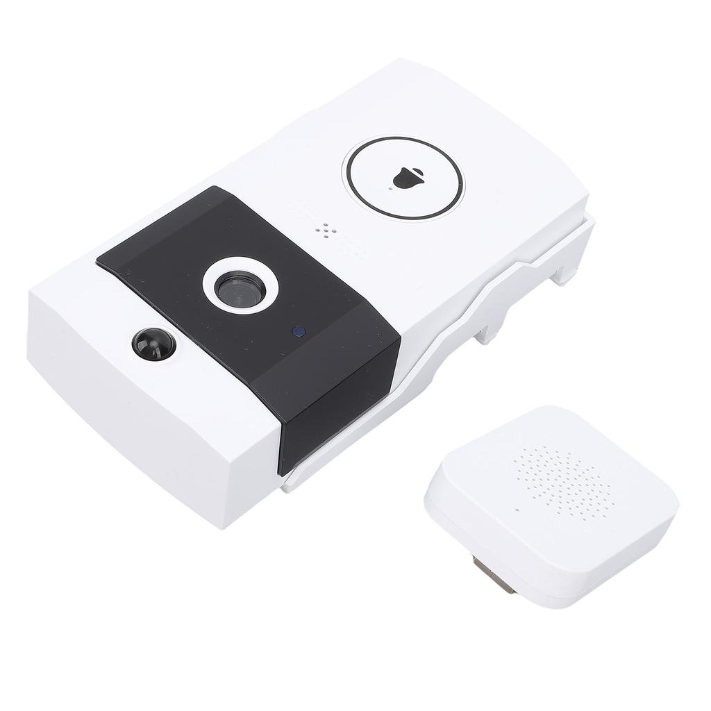 Smart Doorbell Camera HD Wide Angle 2 Way Sound Live Video Visual Doorbell 2.4GHZ Wifi