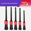 5-Piece Car Detailing Brush Set - Includes Crevice, Air Vent, and Cleaning Brushes.