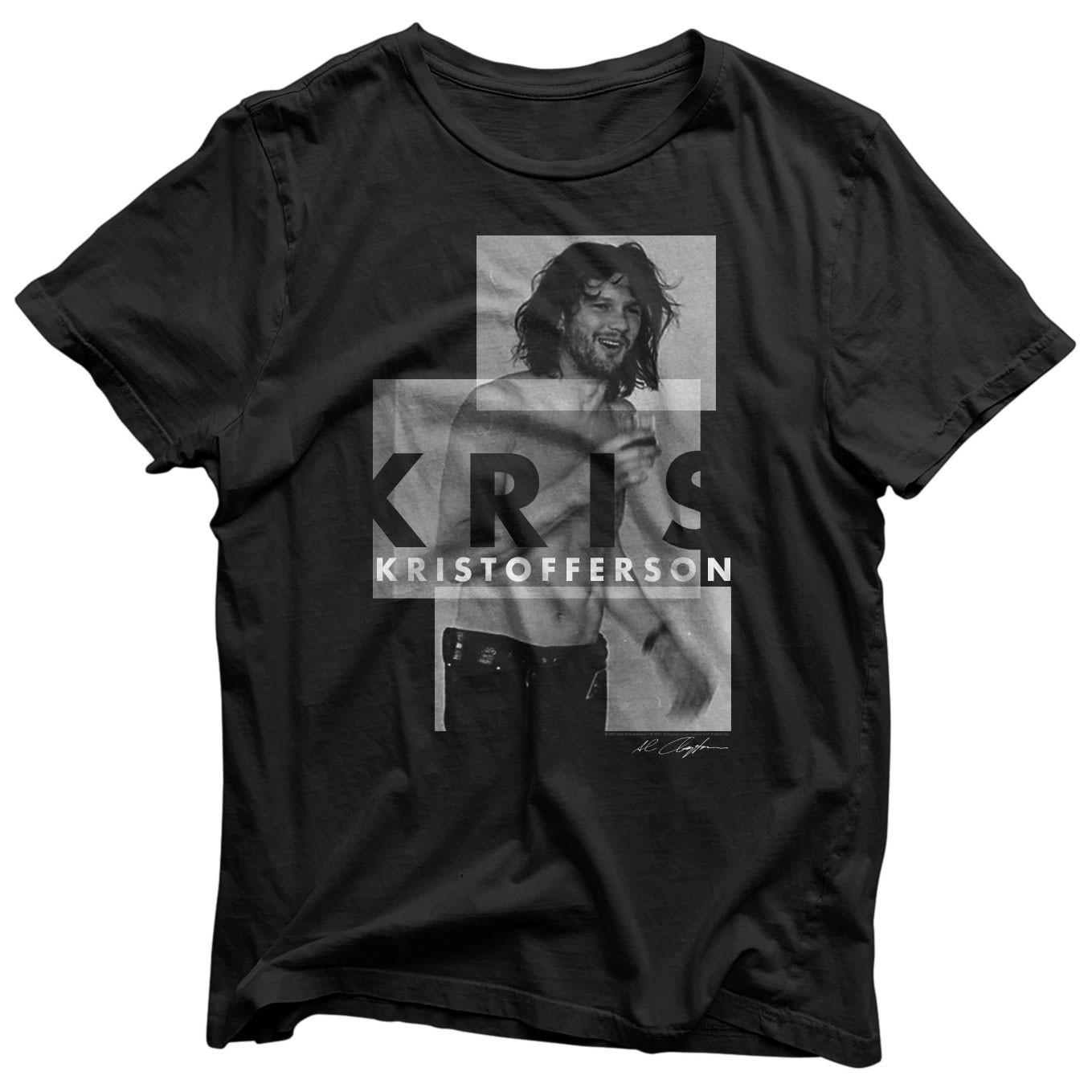 Men s Kris Kristofferson For The Good Times T-shirt X-Large Black XXXXL