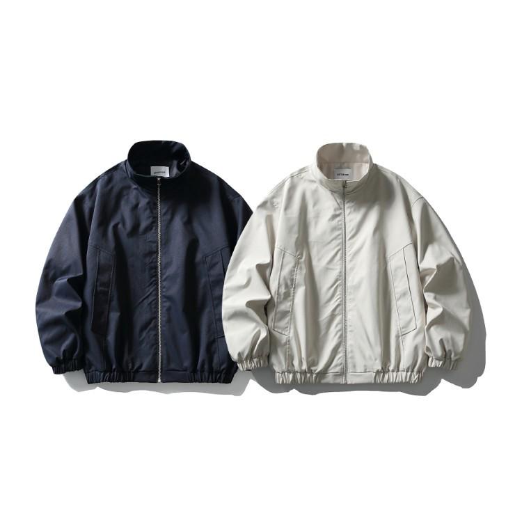 QIYOU 2026 Spring Japanese Retro Casual Stand Collar Workwear Jacket