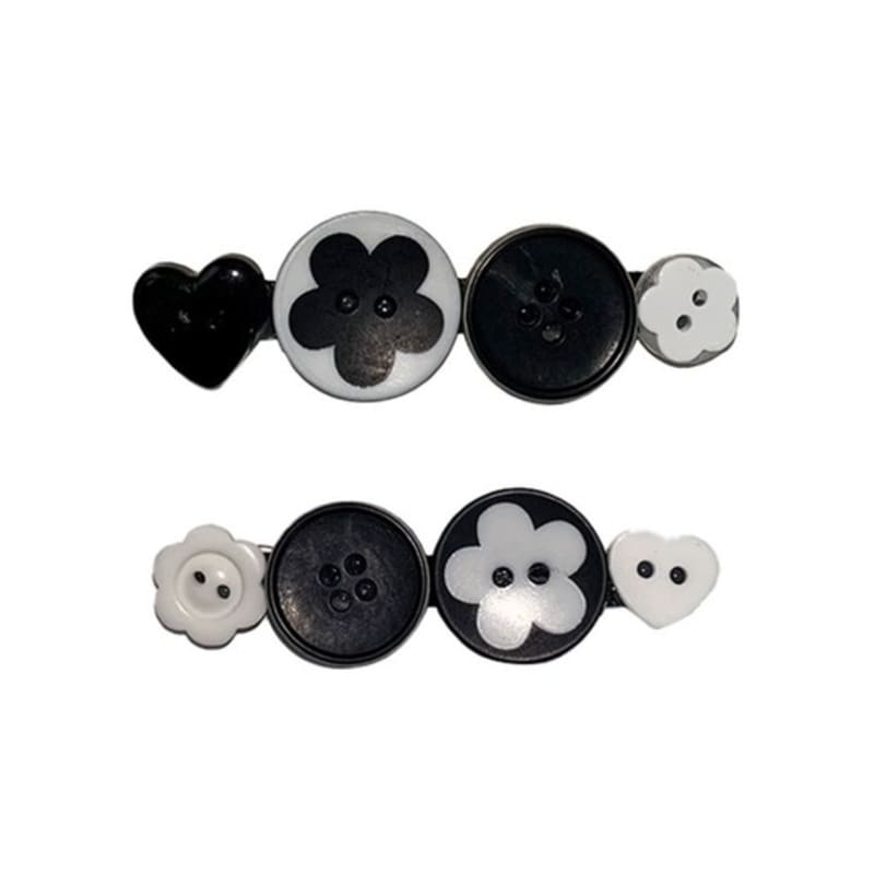 

SIO SIO BUTTON HAIR PIN [FLOWER] FLOWER