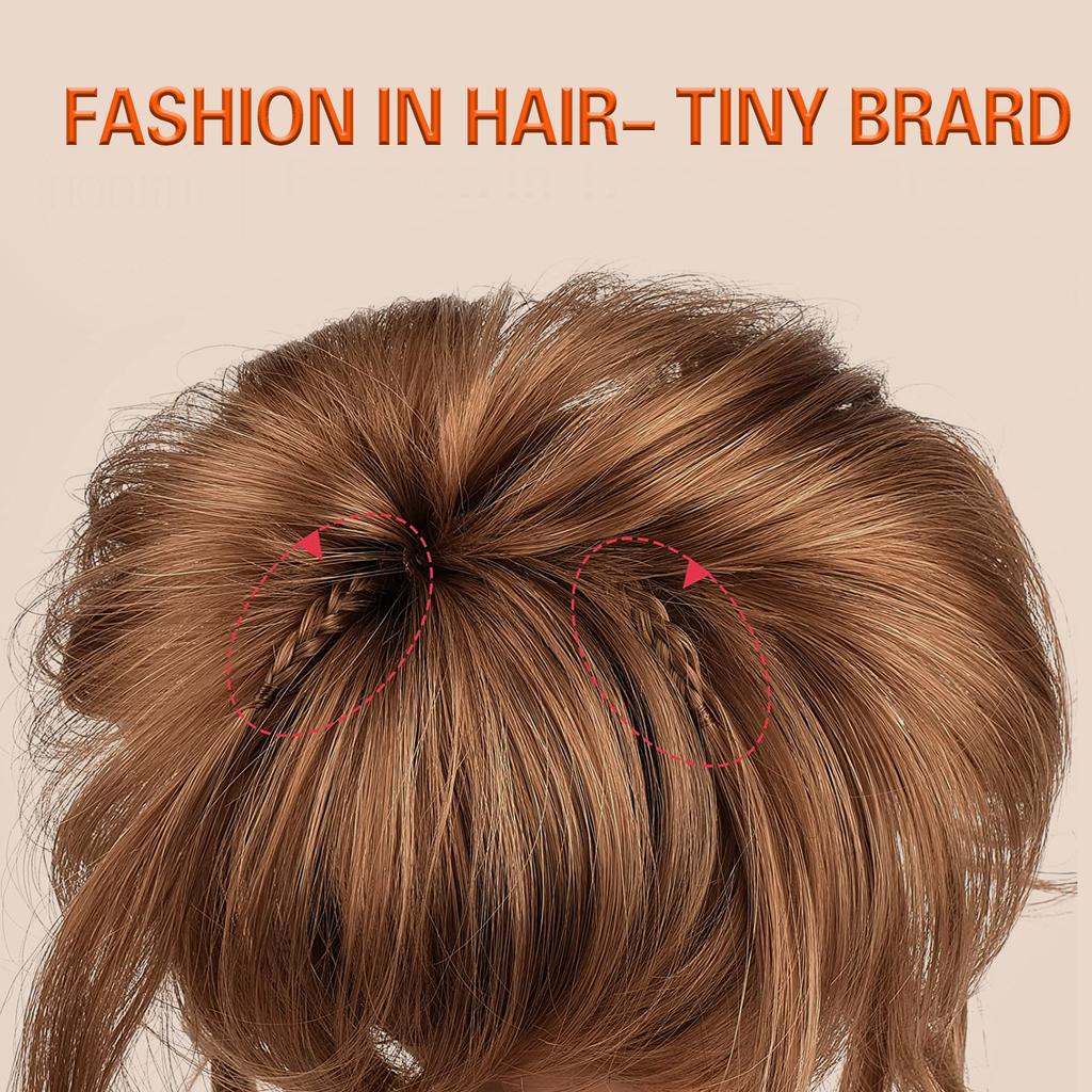 LISI HAIR Synthetic Curly Scrunchie Chignon with Elastic Rubber Band Messy Bun Ponytails Extension for Women