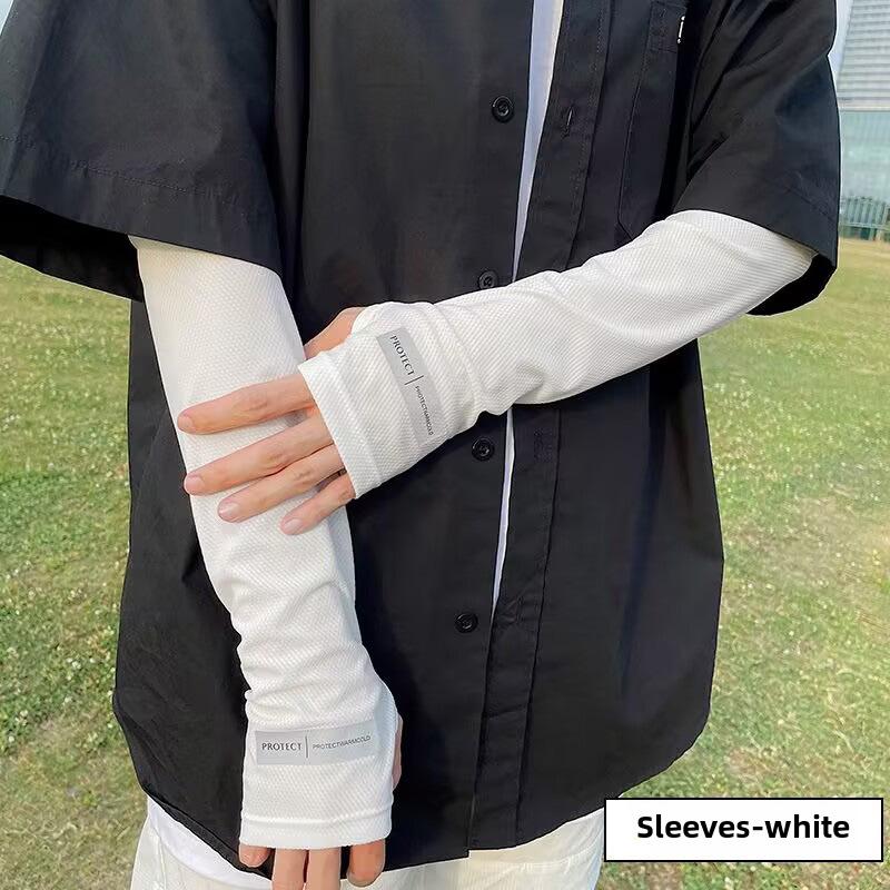 Vollgesichts- und Armmaske aus Eisseide für Herren