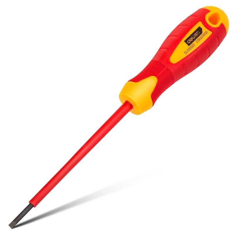 Deli Insulated Slotted Screwdriver 3.0x100mm