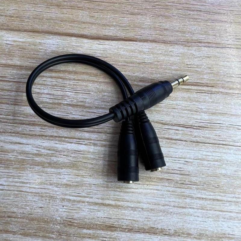 RCAs Male To Two Female Sound Splitter Cable Coppers Cores Gold Plateds Connectors For Car Stereos Home Theater System