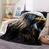 Cute Owl Eagle Birds Cartoon 3D Soft Flannel Blanket for Beds Bedroom Sofa Picnic,Throw Blanket for Cover Outdoors Leisure Gift