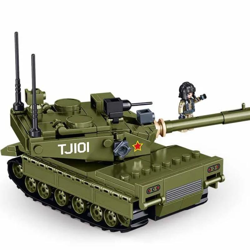 183PCS ZTZ-99A Main Battle Tank Army Building Blocks Sets Educational Toys for Children No Box