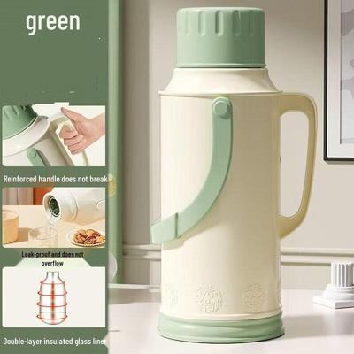 Shangqi 3.2L Green Glass-Lined Thermos Flask