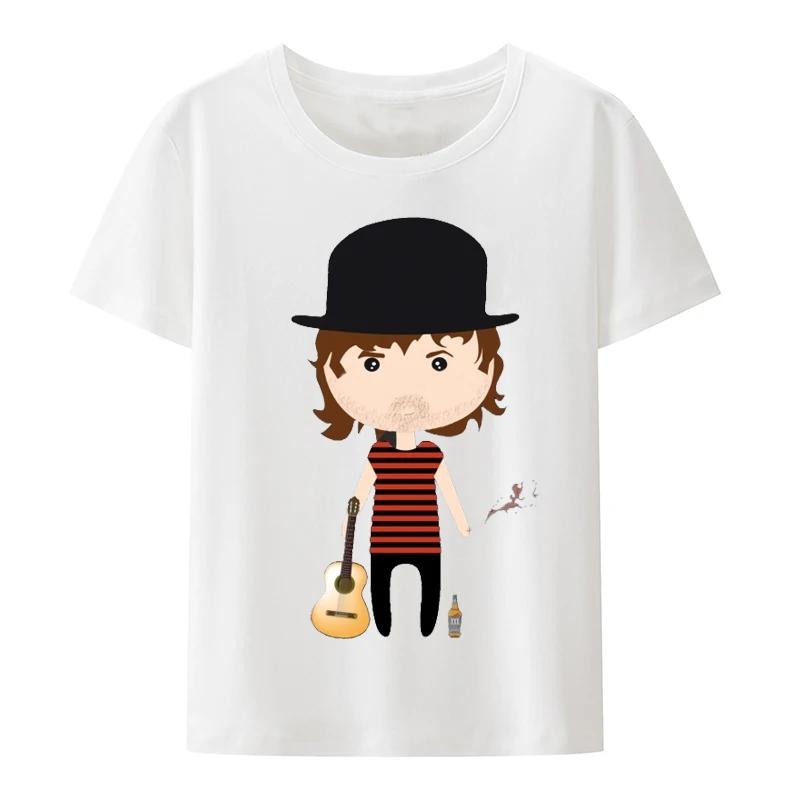 Joaquin Sabina Shirts Unisex Women Shortsleev Fashion Cartoon Graphic Tshirt Hiphop Music Streetwear Tops Unisexs Tshirt S