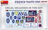 MiniArt Scale French Road Sign Plastic Model Kit MA35645 1/35 Set, 1930s-1940s,