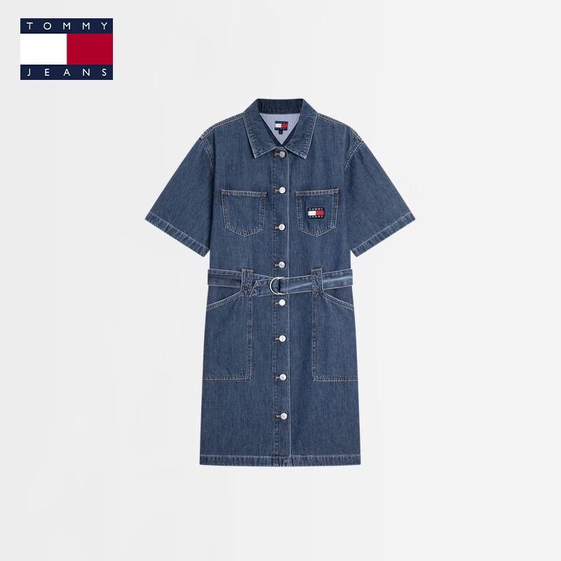 Tommy Jeans Women s Denim Shirtdress XS