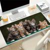 1 Stück Großes Gaming-Mauspad, UV-reaktive rutschfeste Schreibtischmatte, Waschbares PolyesterKatze, Katze, Entzückendes Computerpad mit Lebendiger Spielmaschine Pr