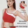 2025 Two-Way Sports Set: Colorblock Tank Top & High Waist Yoga Shorts with Detachable Straps and Integrated Cup