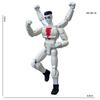 Creative 3D Printed Dummy13 Figure Blue Mask Design Multi-Joint Posable Shapeshift Model Desktop Decor Children's Birthday Gift