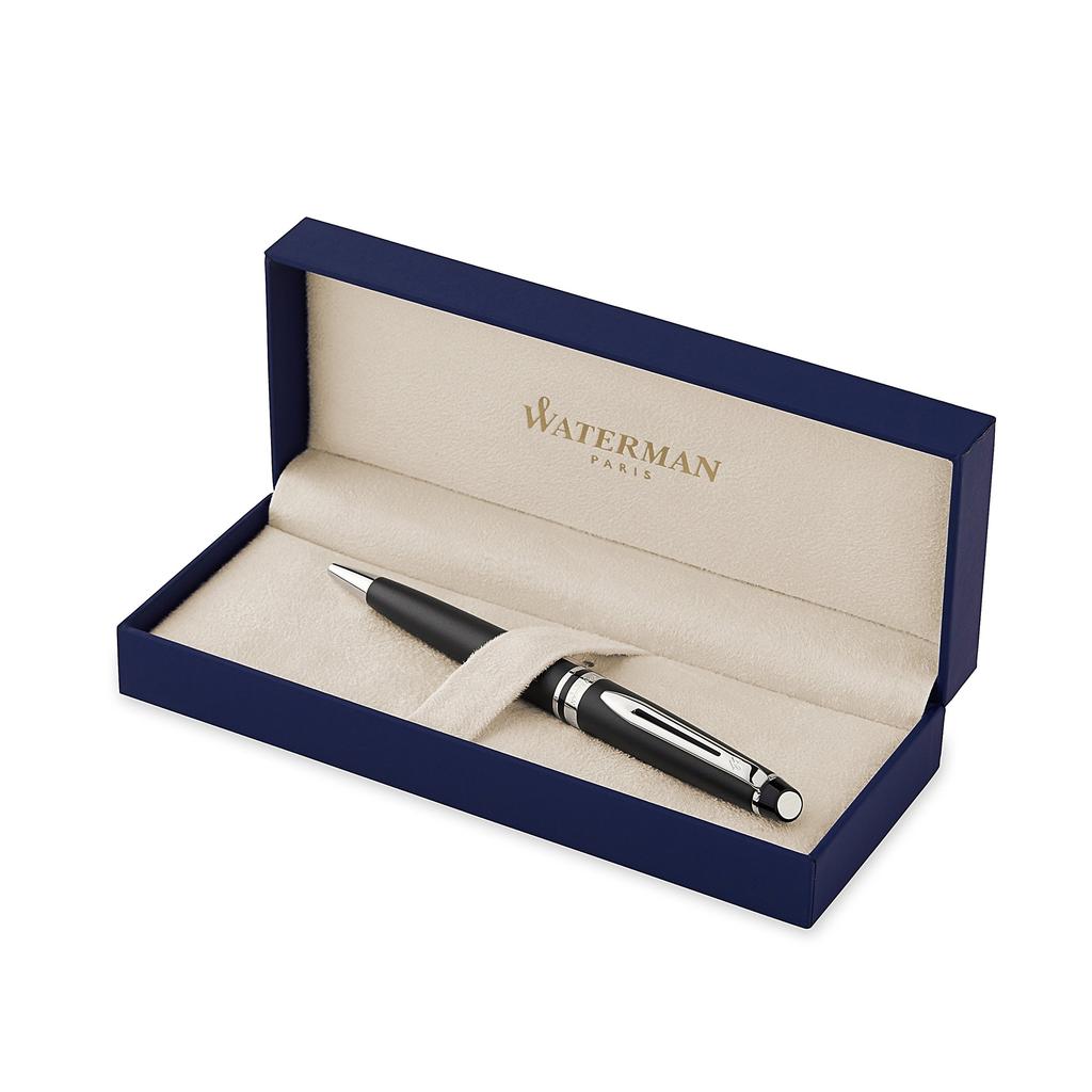 Waterman Expert Essential Matte Black Ballpoint Officially Imported Pen, Oil-Based, S2243322,