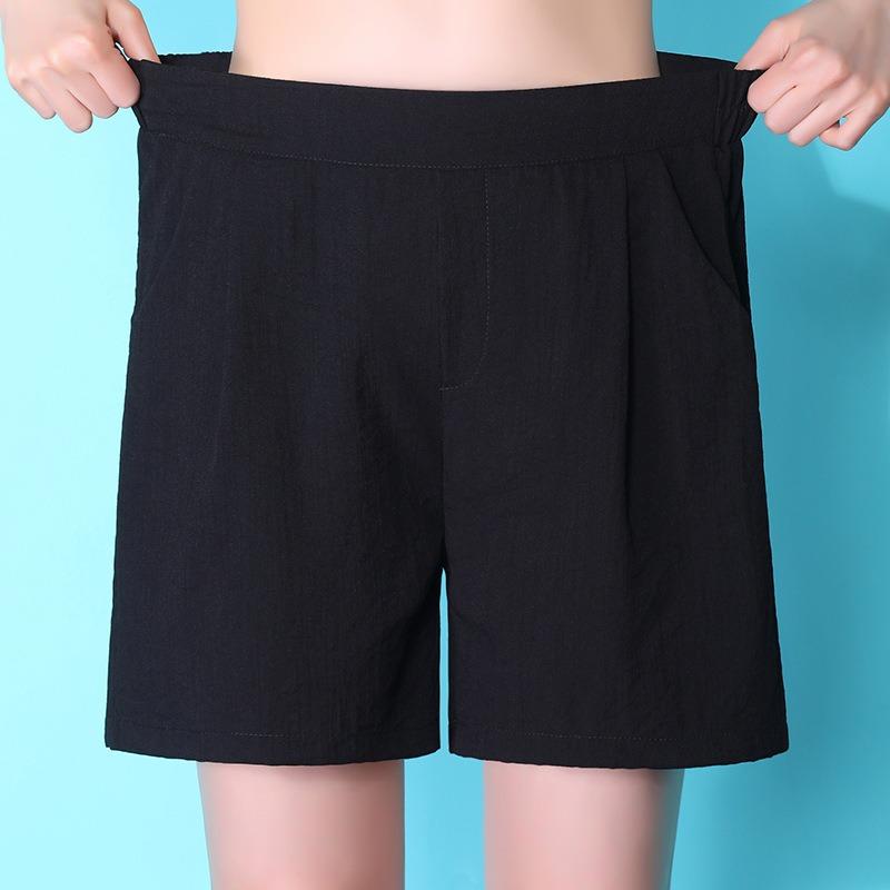 Pantaloni scurți casual de vară pentru fete, cu talie elastică, pantaloni cu picior larg, modă, 5 puncte, pantaloni de alergare