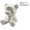 baizihuahu Polygon Bear Statue, Hand-Paint 3D Printed Ornament, Poly Geometric Nordic Style Sculpture, for Living Room Desk Home Decor