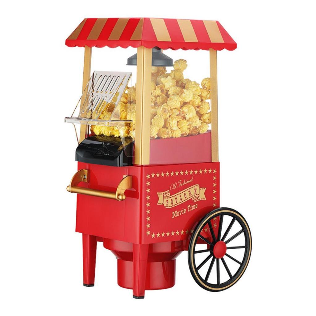 Mini Retro Electric Popcorn Maker for Home - Air-Pop Small Corn Popping Machine