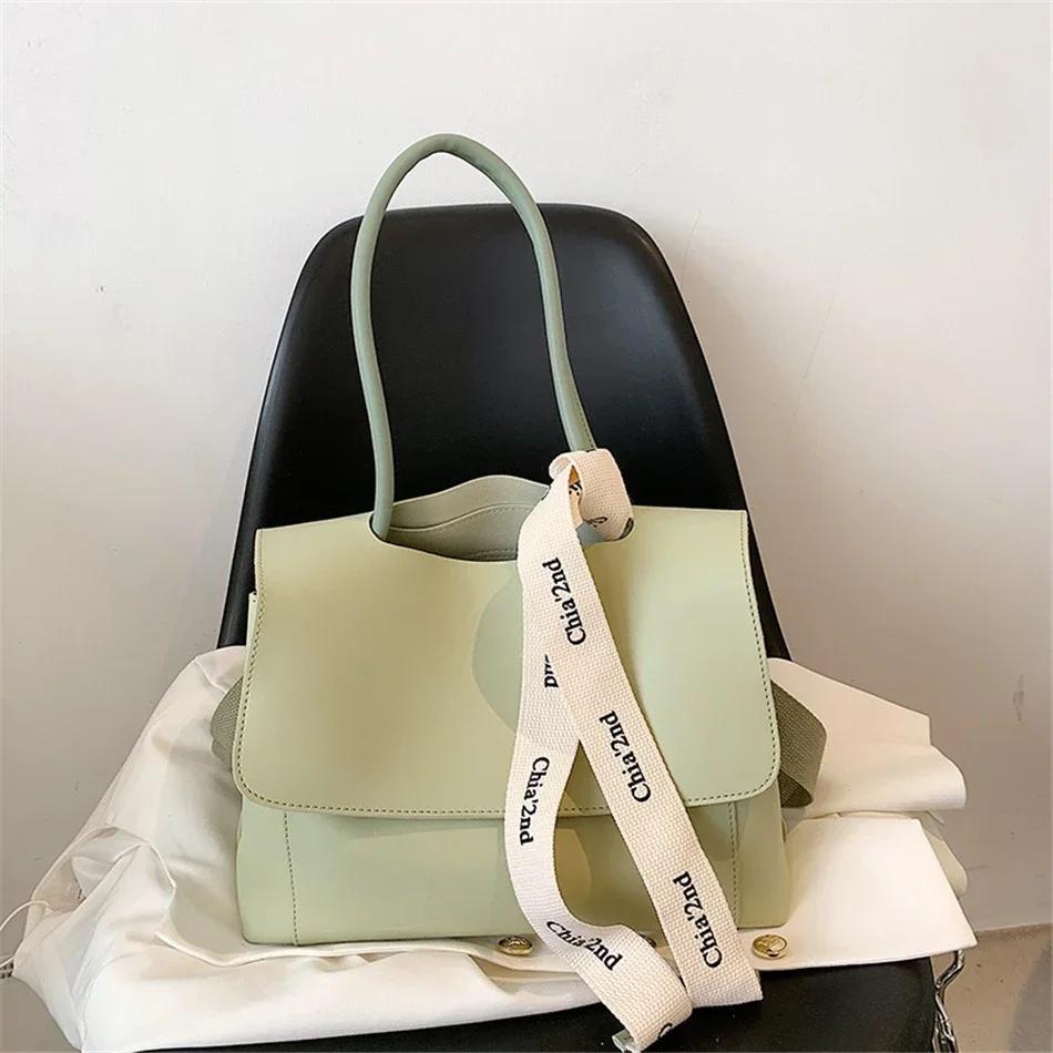 Large Capacity Women's Designer Luxury Tote Bag Pu Leather Shoulder Crossbody Bag for Women Fashion with Ribbons Bags and Bags