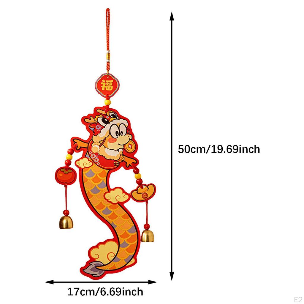 Cartoon Chinese Year Blessing Hanging Decoration Bell Pendant Lightweight Lunar