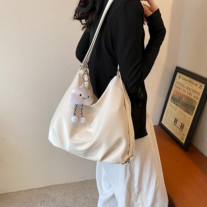 

Серебристый дорожный рюкзак женский 2024 новый модный трендовый рюкзак через плечо большой вместимости многоцелевая сумка-мессенджер тоут рюкзак белый