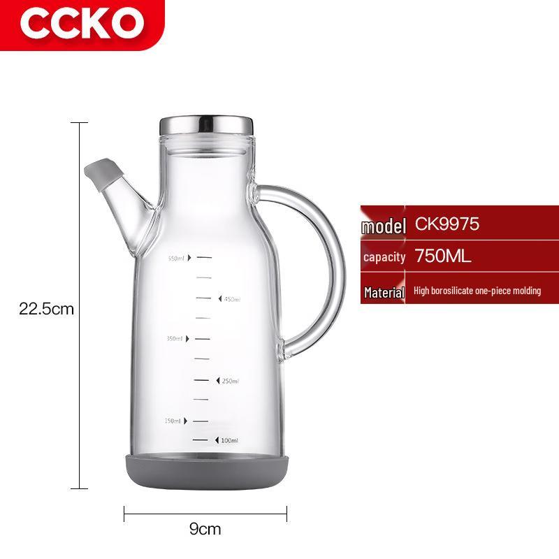 CCKO Glass Oil and Vinegar Dispenser Bottle 750ml