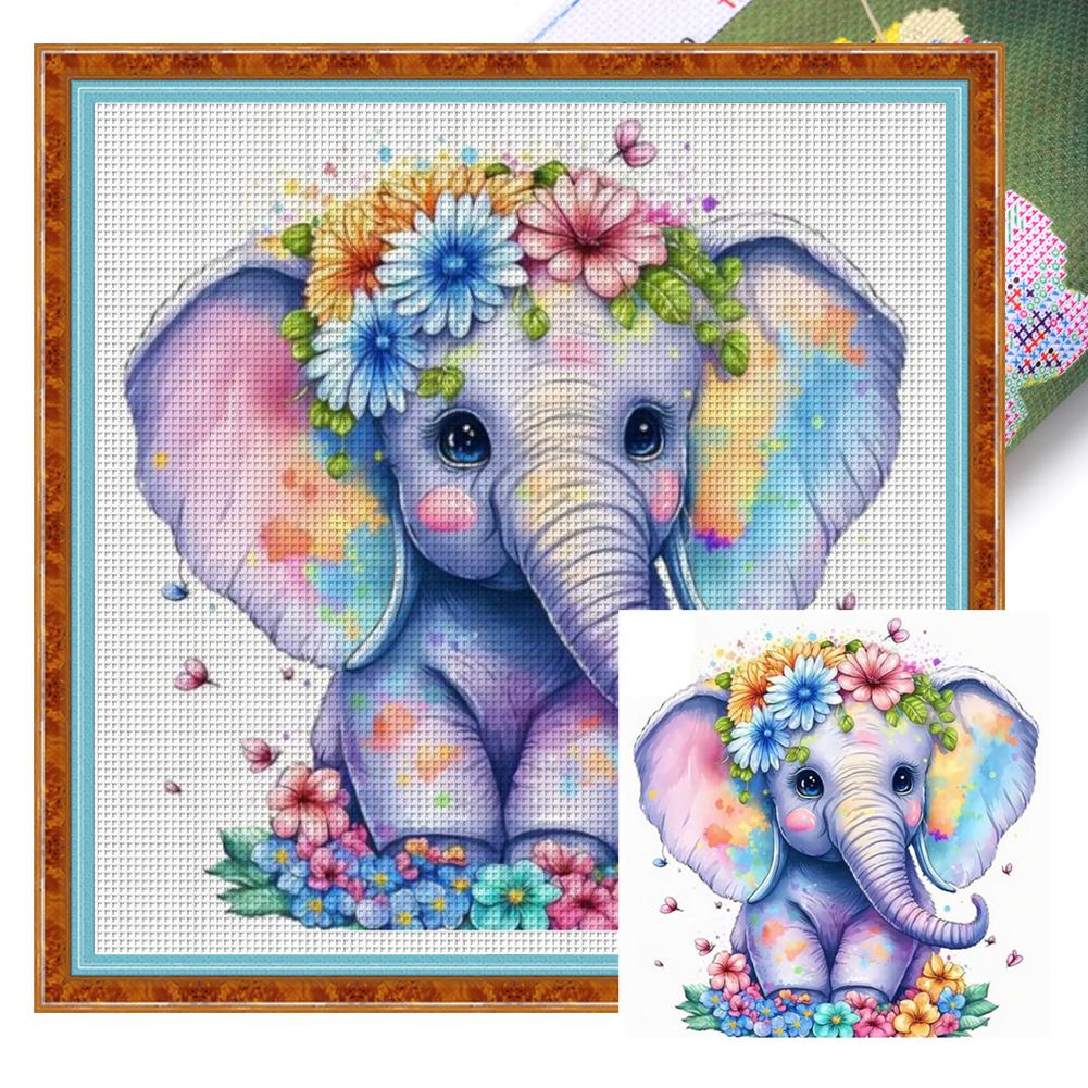 

Full Embroidery Eco-cotton Thread 18CT Printed Cross Stitch Kit Artwork