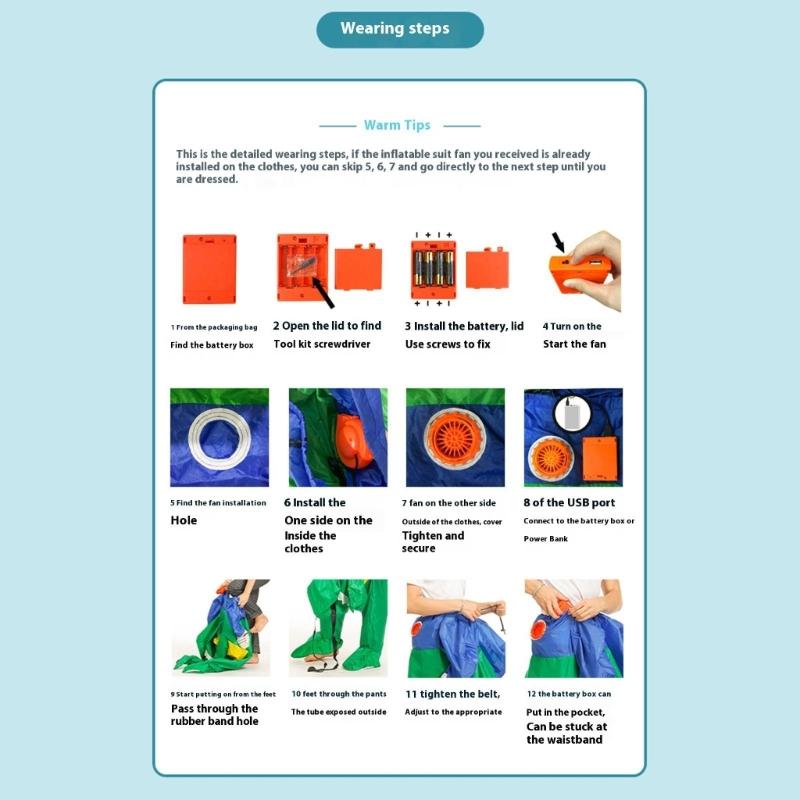 Adult Sized Animal Inflatable Costume Quick Blowing Up Design For Themed Parties Cosplay Event