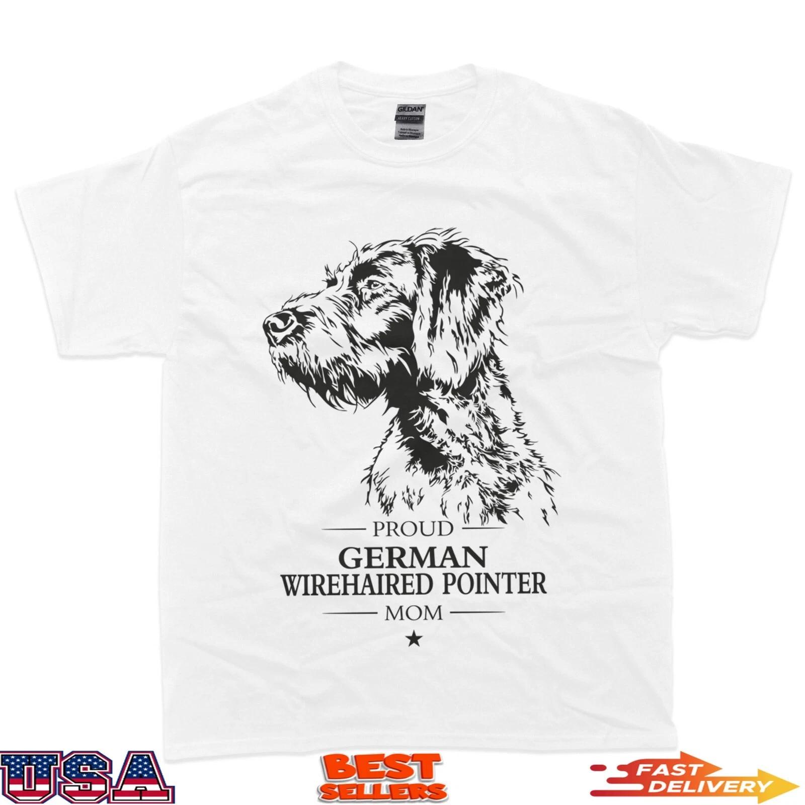 Proud German Wirehaired Pointer mom dog mom GWP dog T-Shirt 4XL