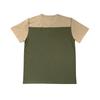 Men Casual Loose Color Block Short Sleeve Henley T Shirt