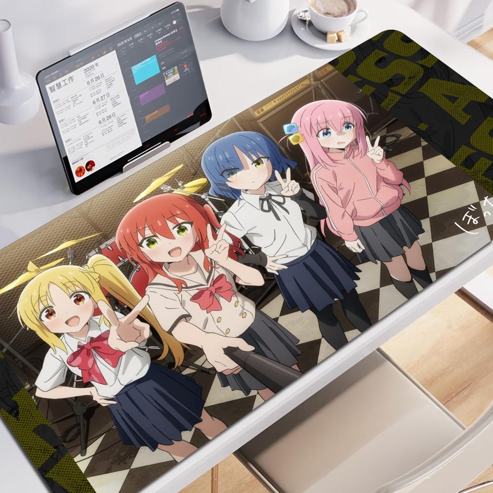 Anime BBocchi the RRockS Mouse Pad Nonslip Rubber Gamer Balance Computer Mat Decoracion Deskmat Laptop Office Large