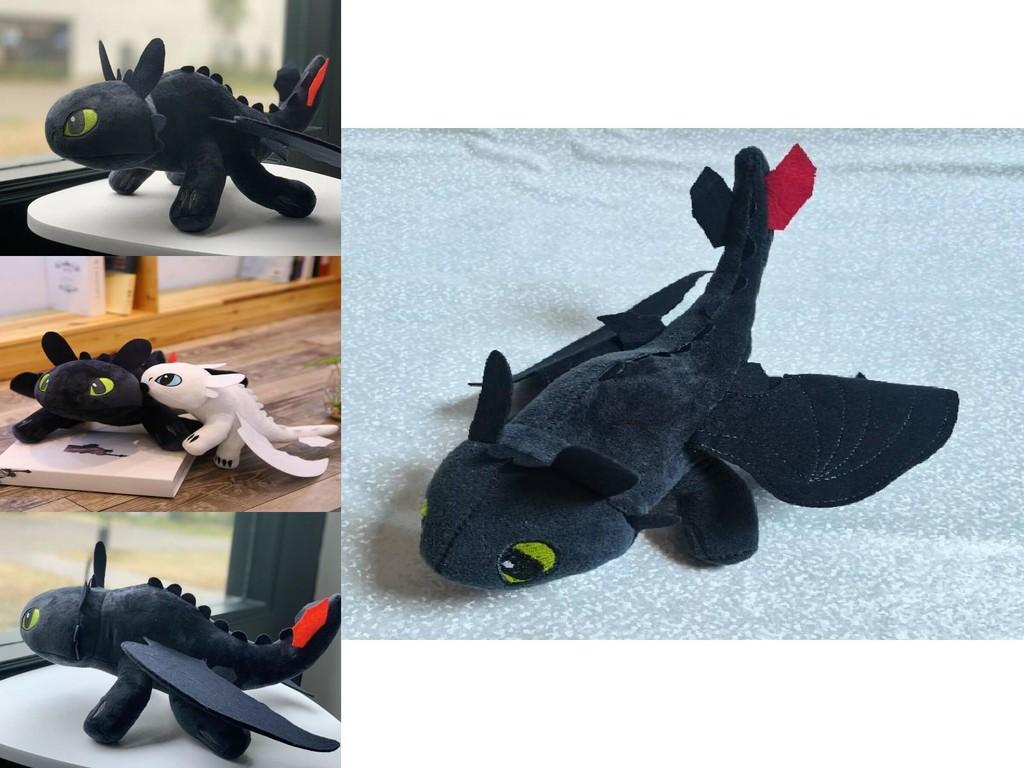 Soft Plush How To Train Your Dragon Toothless Night Fury Toy Available In Various Sizes Perfect For Anime Fans