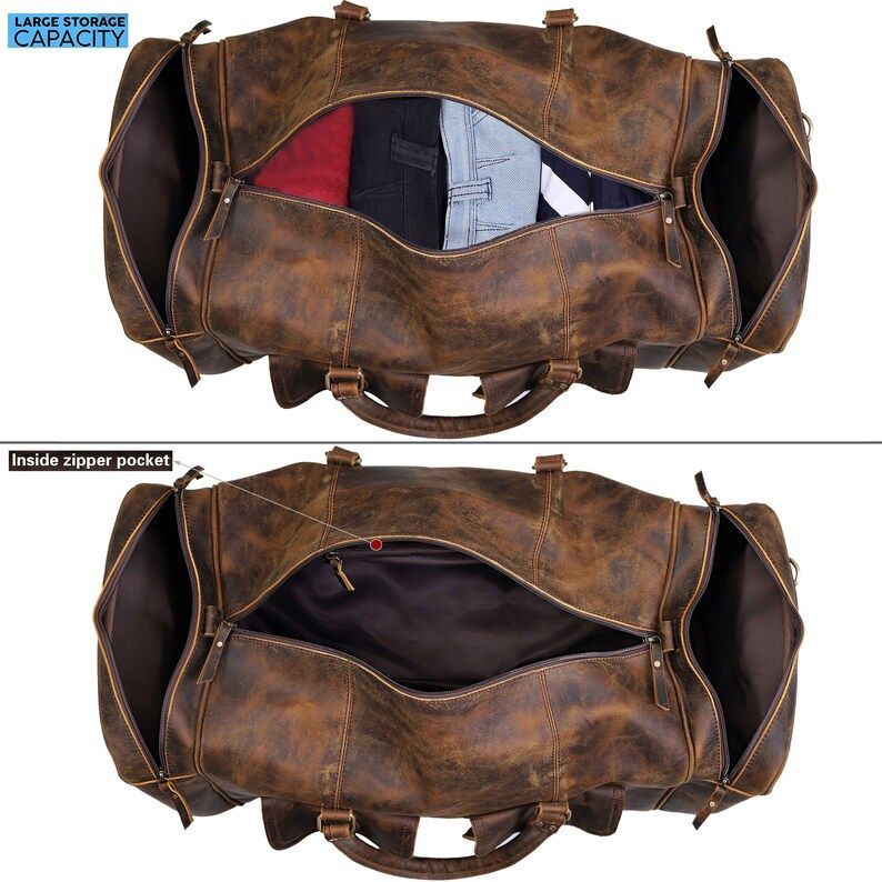 Personalisierte Leder-Reisetasche, Vollnarbenleder-Turnbeutel, Leder-Reisetasche für Männer, handgefertigte Leder-Wochenendtasche, Leder-Reisetasche als Geschenk